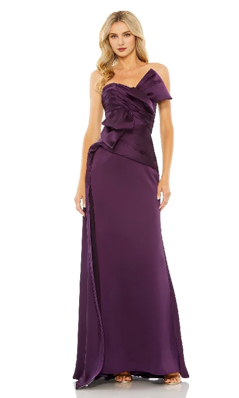 Fitted strapless bow and floor length Prom dress Backless unclassified dresses