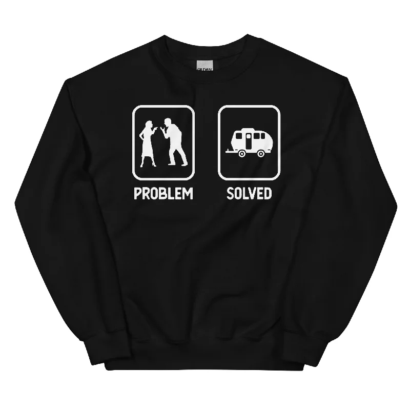 Problem Solved - Camping Caravan - Sweatshirt (Unisex) Casual Hoodie Sweatshirt Look Problem Solved - Camping Caravan - Sweatshirt (Unisex) Casual Hoodie Sweatshirt Look